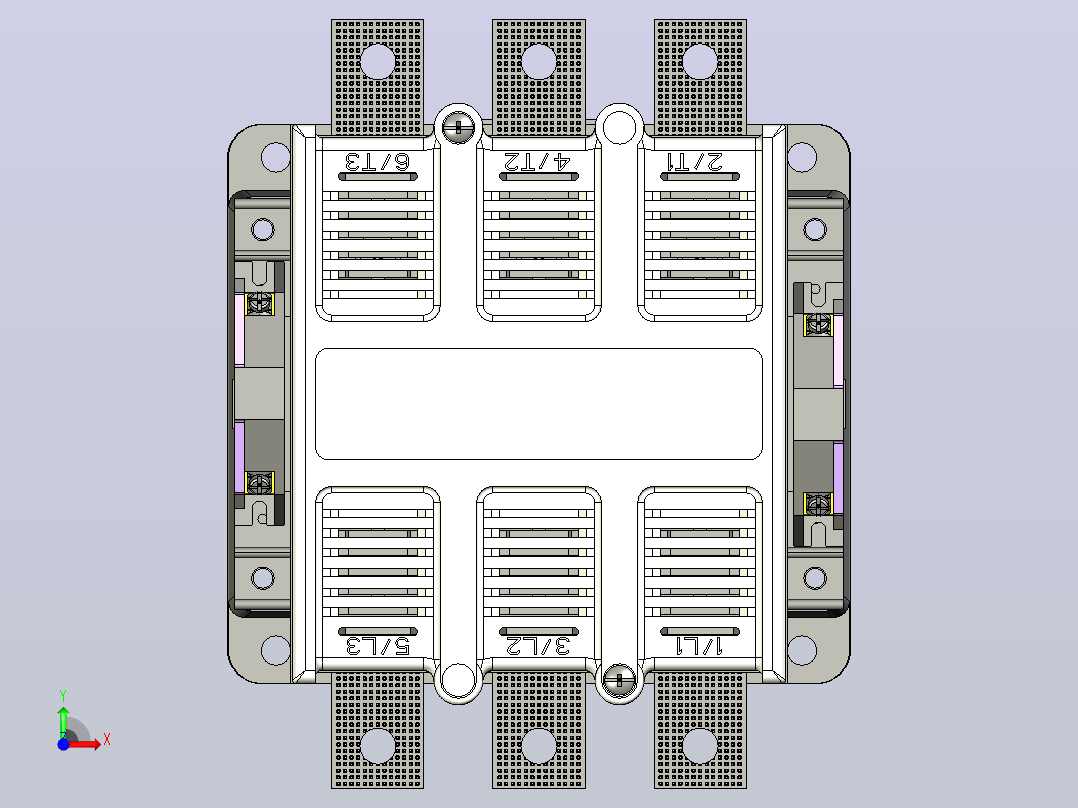 CJ40-315～500交流接触器三维模型202401前视图