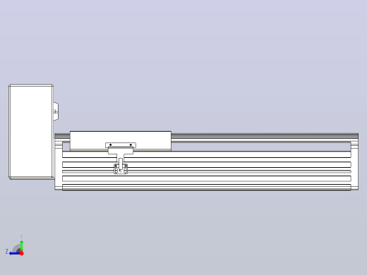 皮带直线轴半封闭可选导轨TPA-HNB-202D-140-L250-RU-C-P75-N3右视缩略图