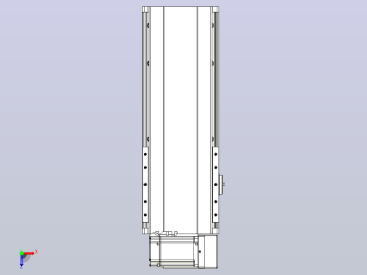 皮带直线轴半封闭可选导轨TPA-HNB-202D-140-L250-RU-C-P75-N3俯视缩略图