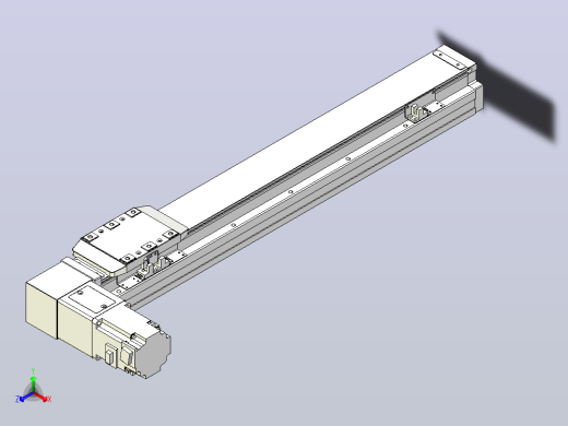 机器人皮带驱动直线轴TPA-GCB-80-P60-L450-DL-M20-N3正等轴测缩略图