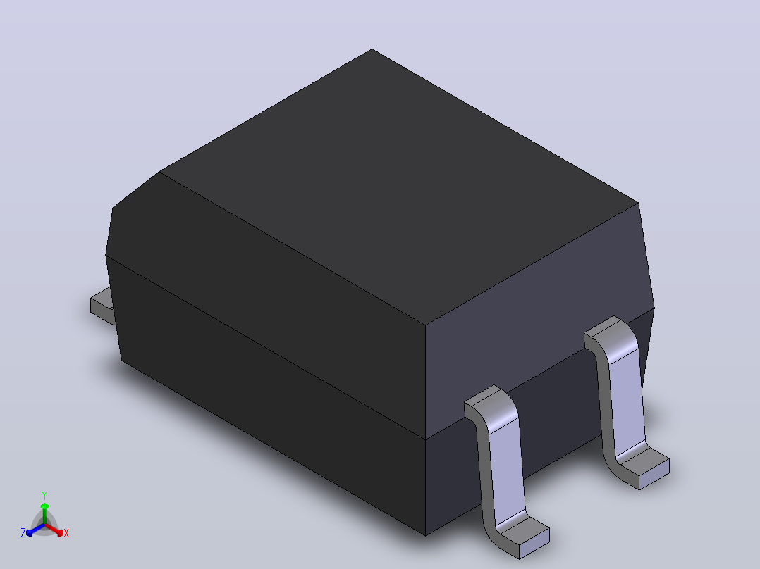 电子器件电阻OptoCoupler TLP521-2主视图