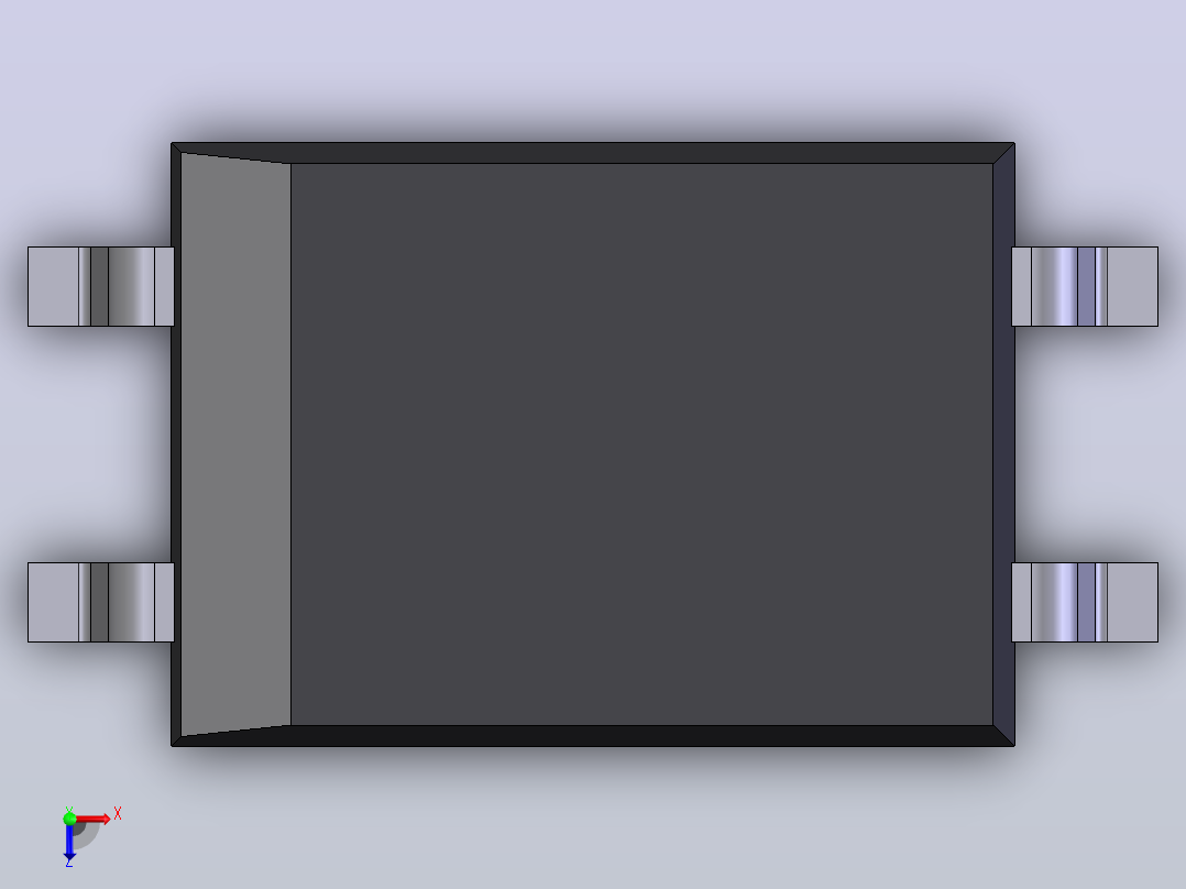 电子器件电阻OptoCoupler TLP521-2俯视图