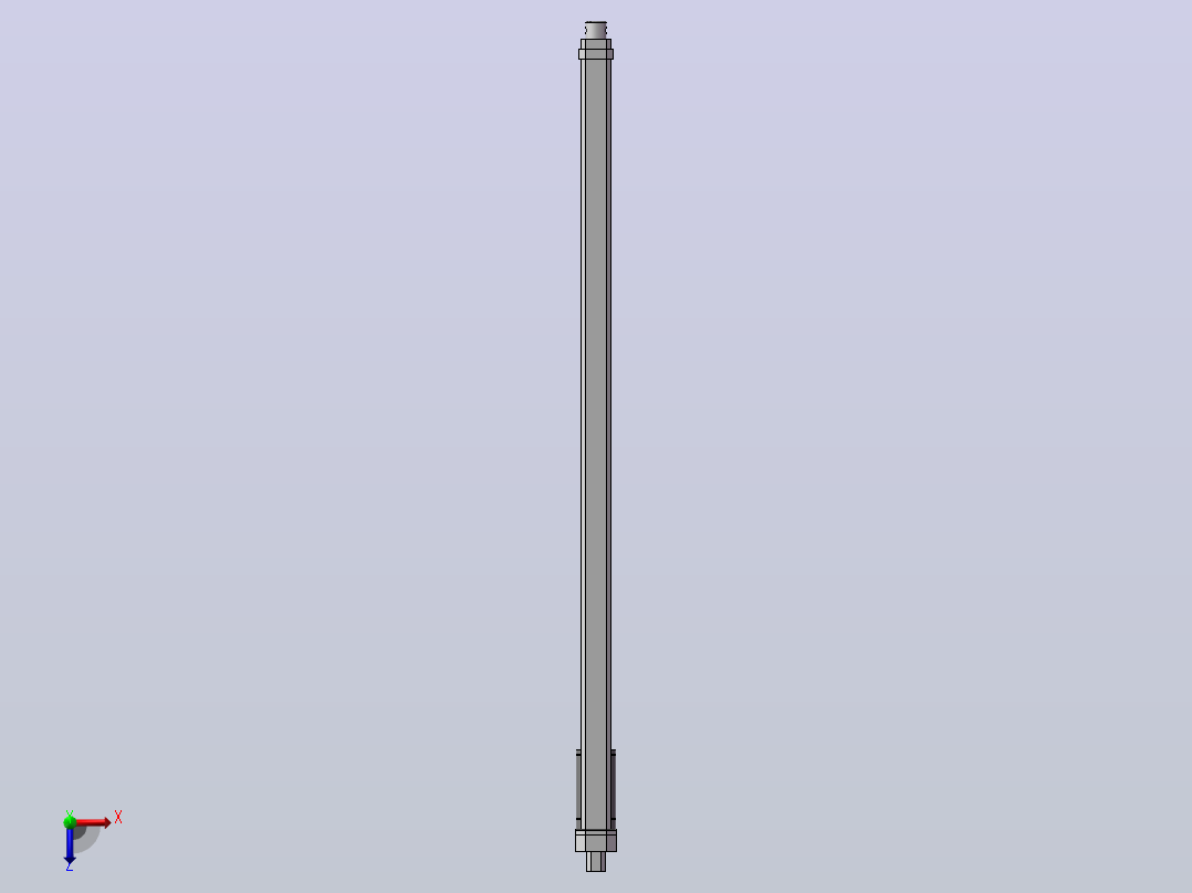 1200N防水电动推杆(ZJWSN-FS)[ZJWSN-FS-S700]俯视图