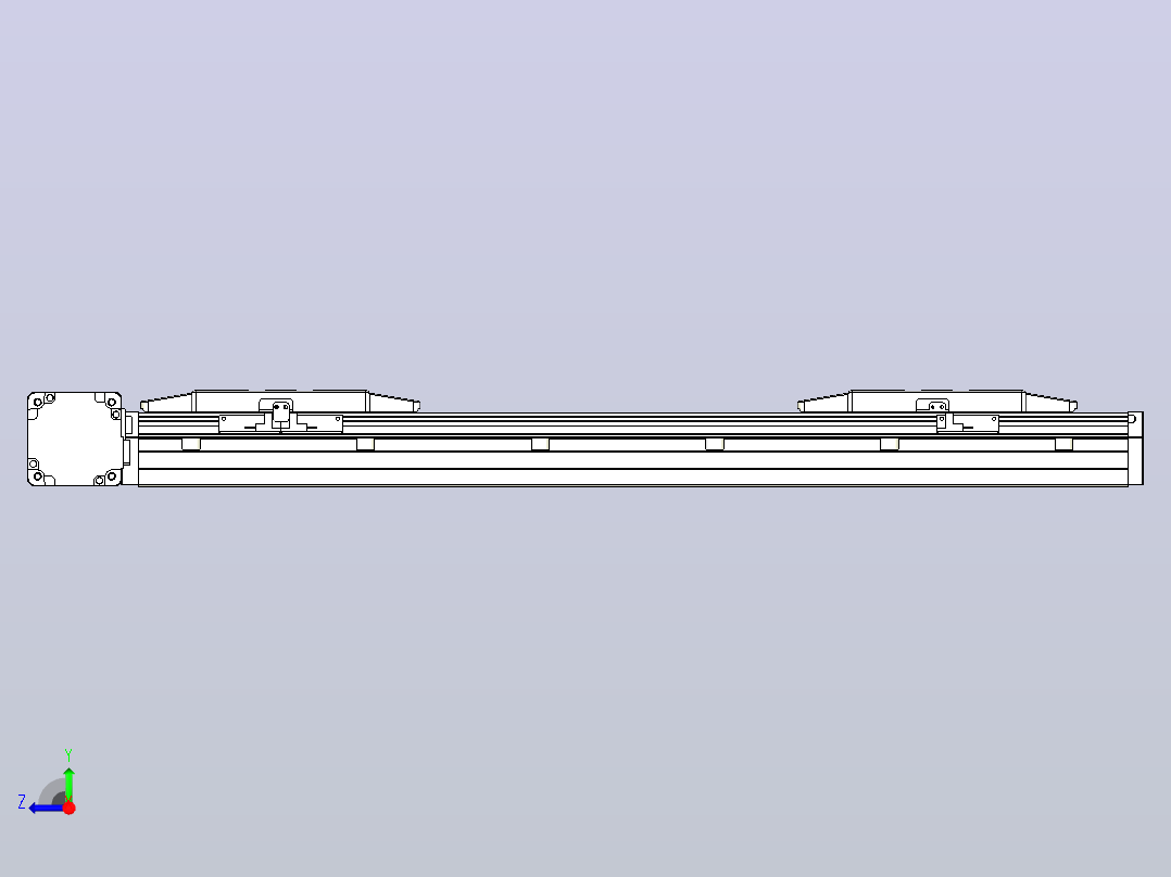 皮带直线轴双滑块型TPA-GCBS-150-P80-L150-DL-M75-N3右视图