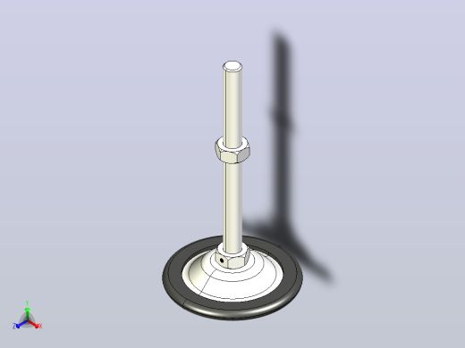 调节器衬垫Galv. M12x150mm毫米正等轴测缩略图