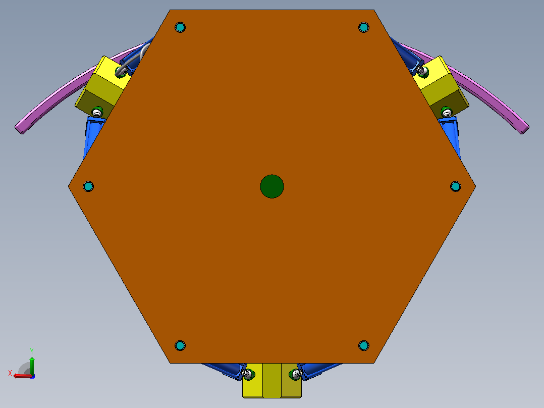 YX-MNQ-00 六自由度游戏模拟器（SW+CAD+说明书）后视图
