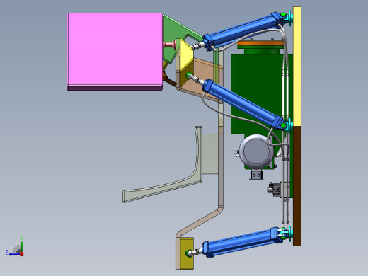 YX-MNQ-00 六自由度游戏模拟器（SW+CAD+说明书）右视缩略图