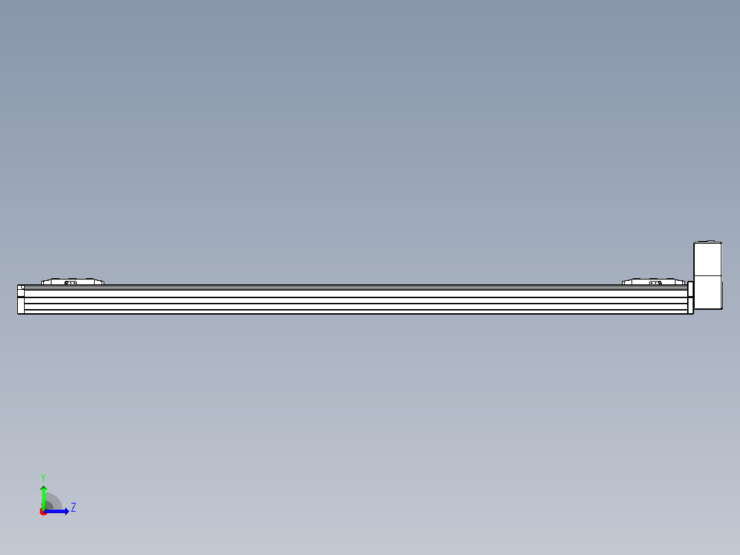 皮带直线轴双滑块型TPA-GCBS-80-P60-L550-LU-M20-N3左视图