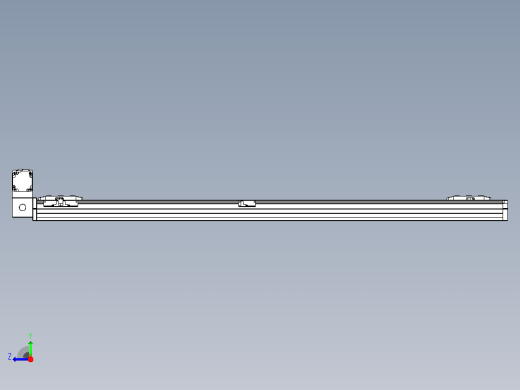 皮带直线轴双滑块型TPA-GCBS-80-P60-L550-LU-M20-N3右视缩略图