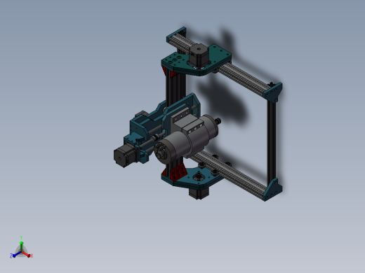 12-5kw-40x40cm雕刻机正等轴测缩略图