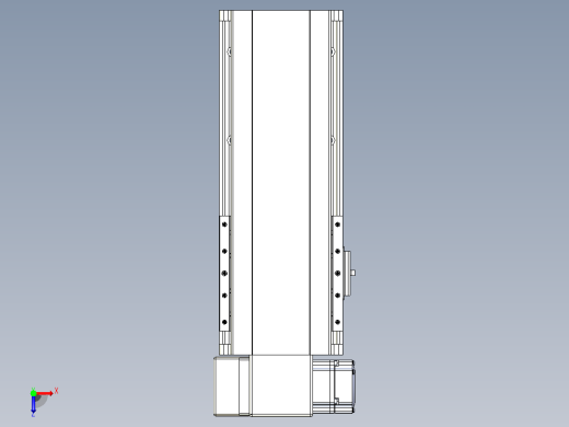皮带直线轴半封闭可选导轨TPA-HNB-140D-120-L150-LP-C-P40-N3俯视缩略图