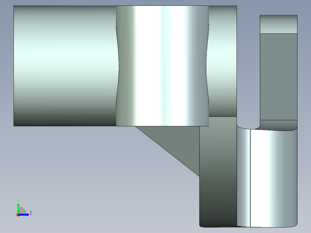 转向臂零件数控加工工艺、加工仿真左视图