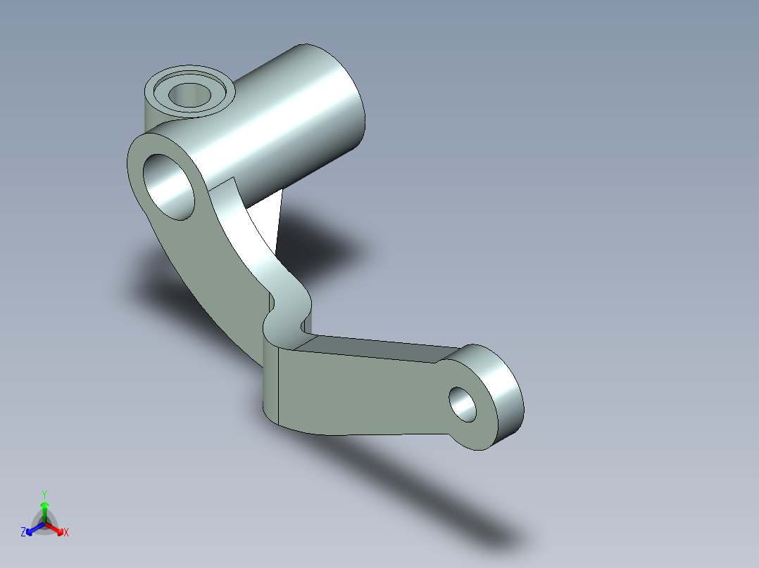 转向臂零件数控加工工艺、加工仿真正等轴测图
