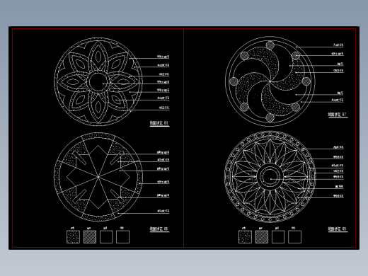 室内装修图库-地面拼花-722-723