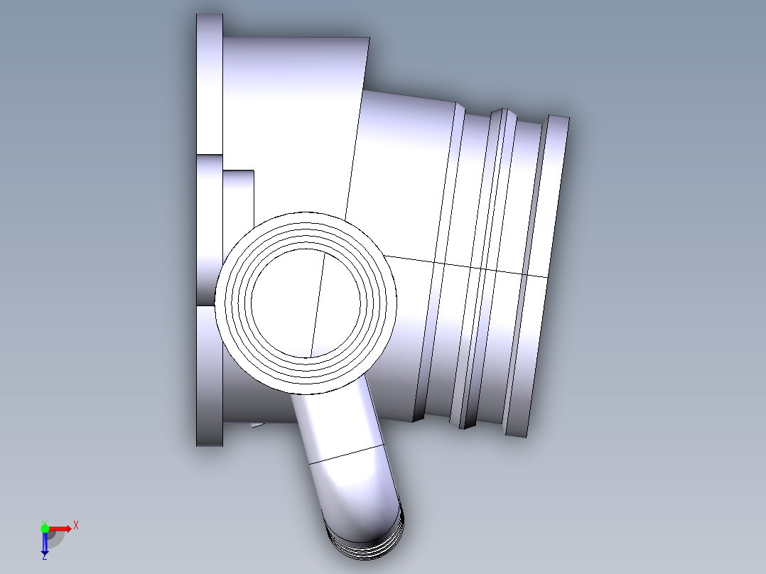 油箱套管俯视图