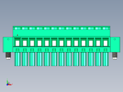 DEGSON 15EDG（公头） 3.5mm 螺钉锁紧，插拔式接线端子 FullPack-15EDGKBM-3.5-13P-14-00AH前视缩略图