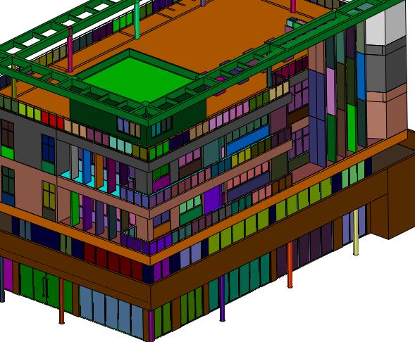 当代教育教学楼建筑模型