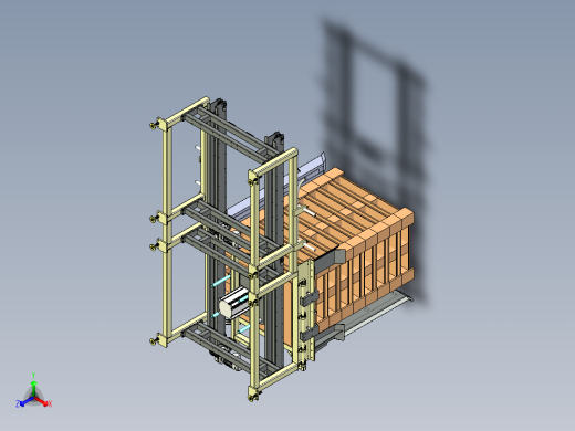 托盘底板自动拆垛机三维模型设计