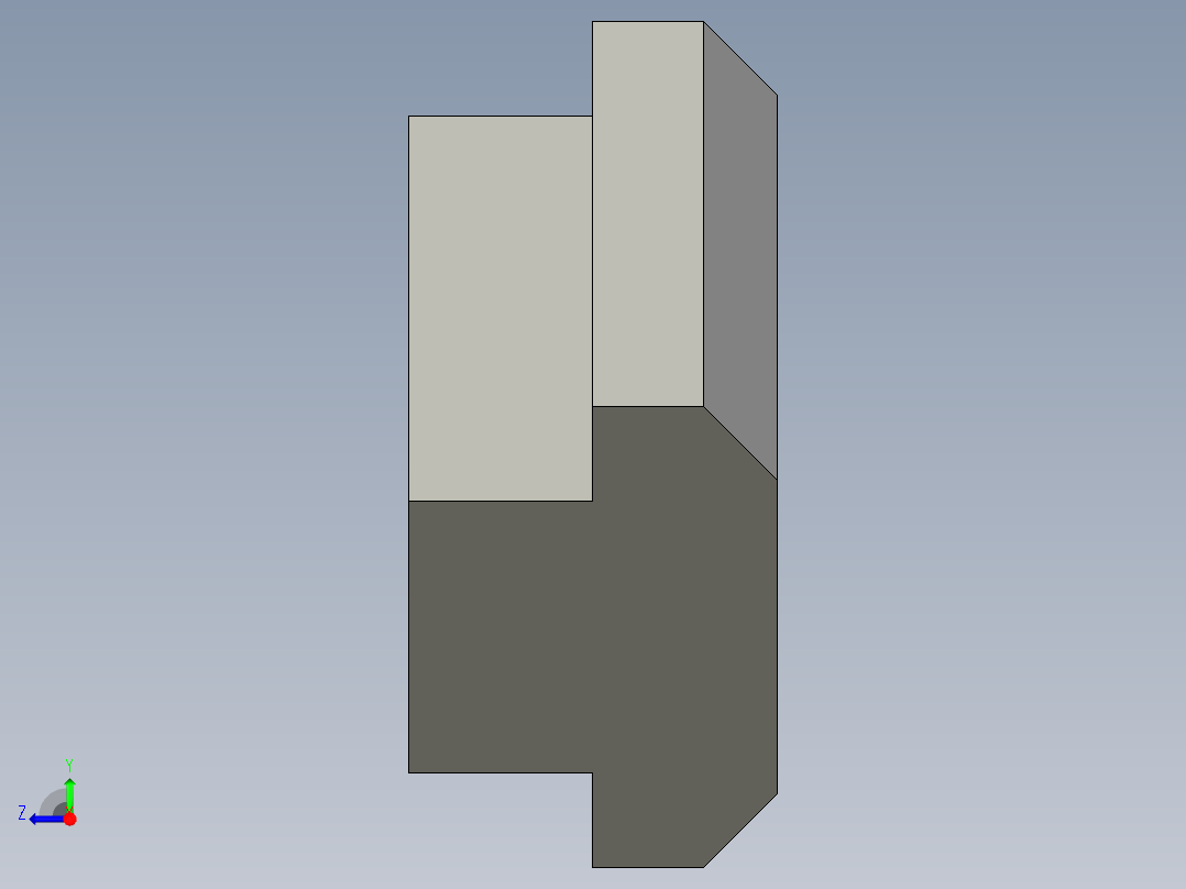 T 螺帽(B)2302-3D多系列多零件图纸模型右视图
