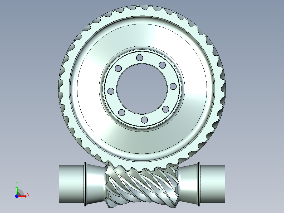 齿轮啮合 (62)前视图