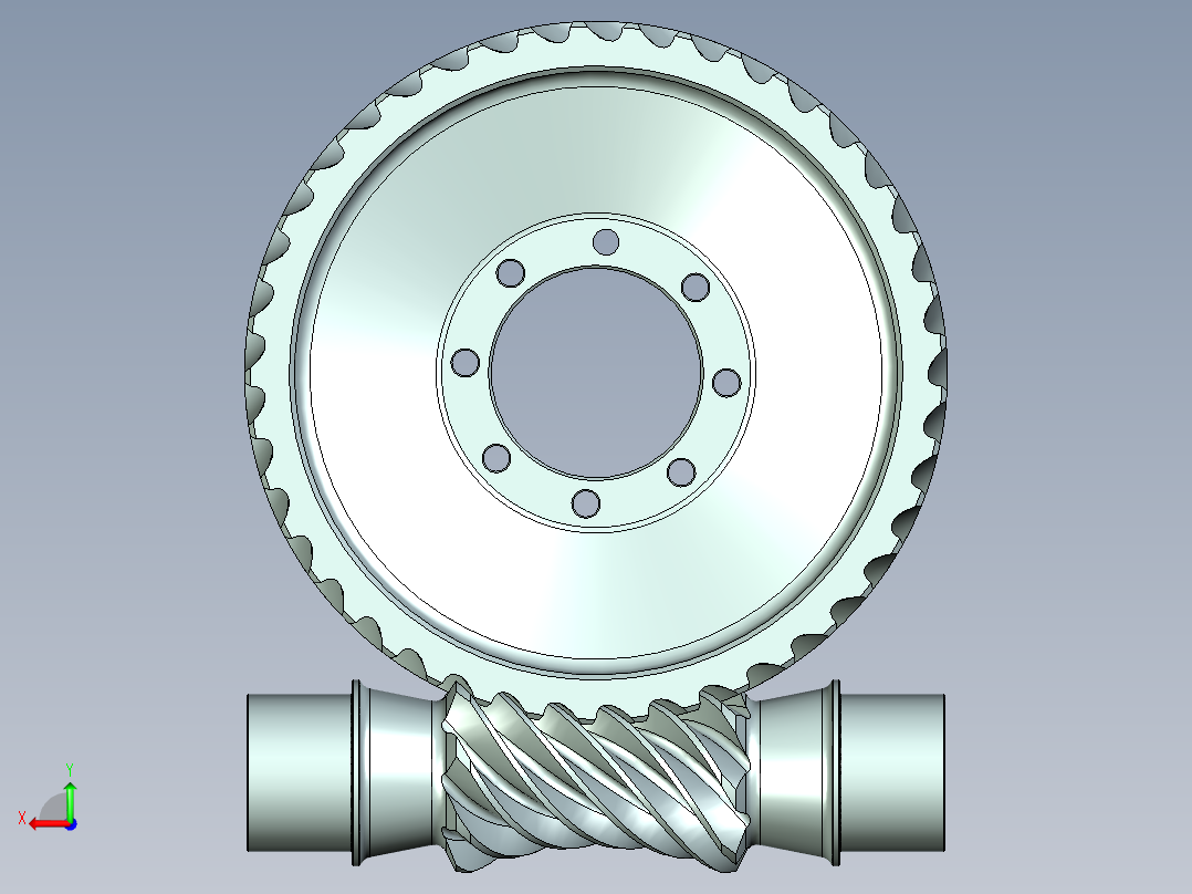 齿轮啮合 (62)后视图