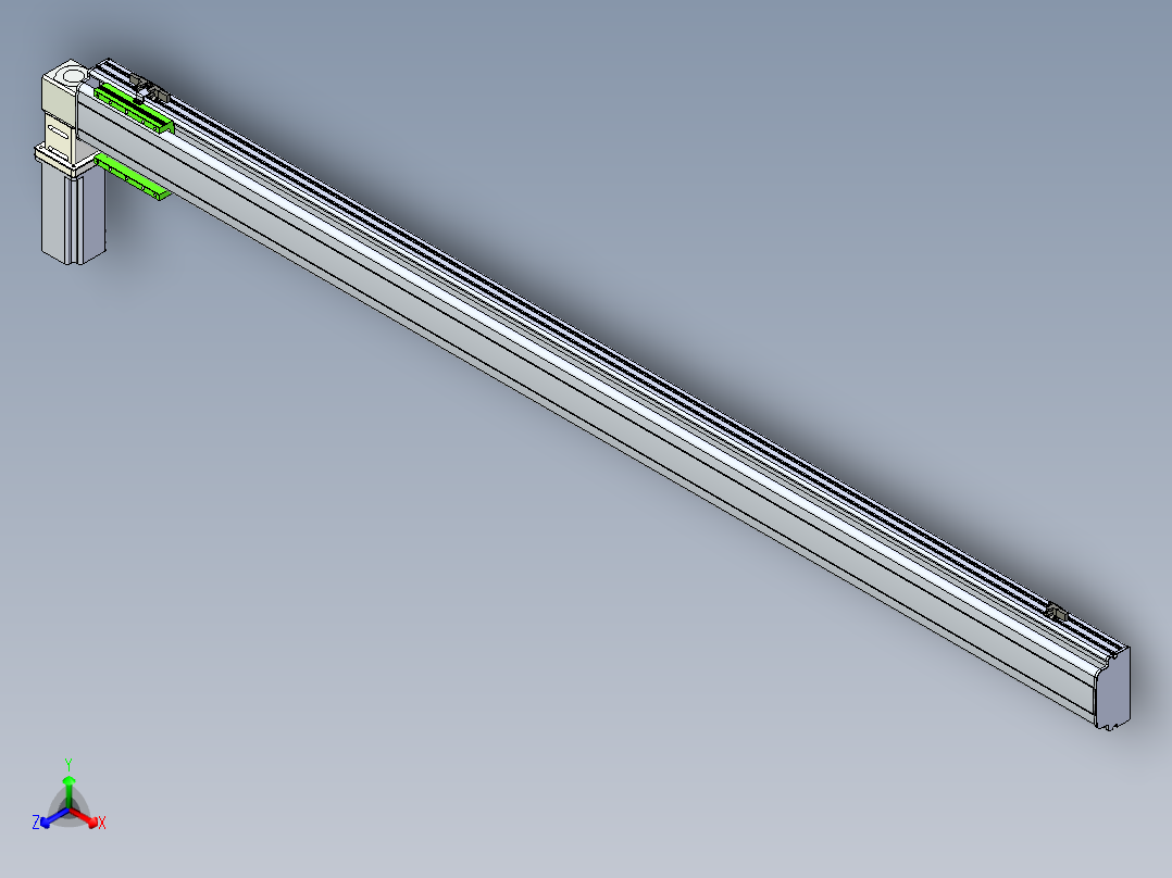 同步带滑台-半封闭B13-L90-S1900-L-Z86-D3主视图