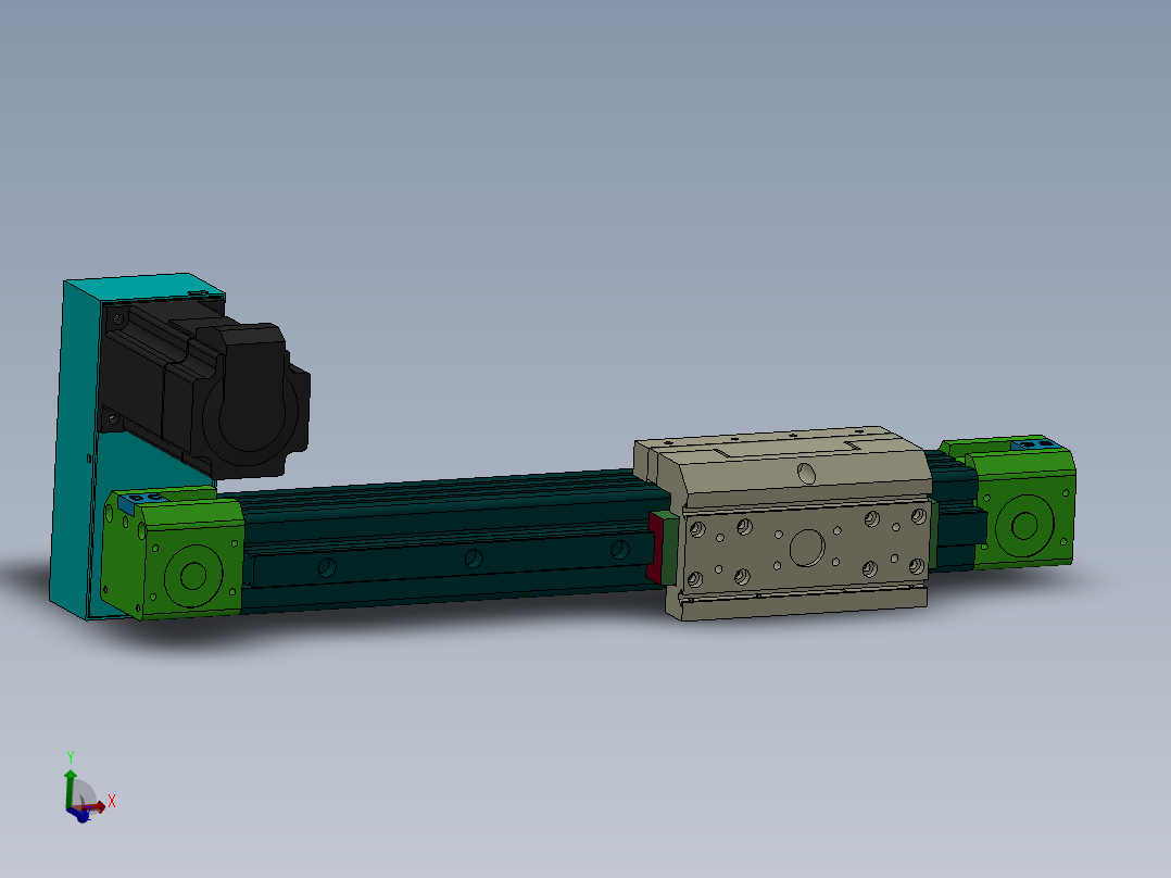 丝杆式模组DC64-TB-EG-P（100-6000mm）主视图