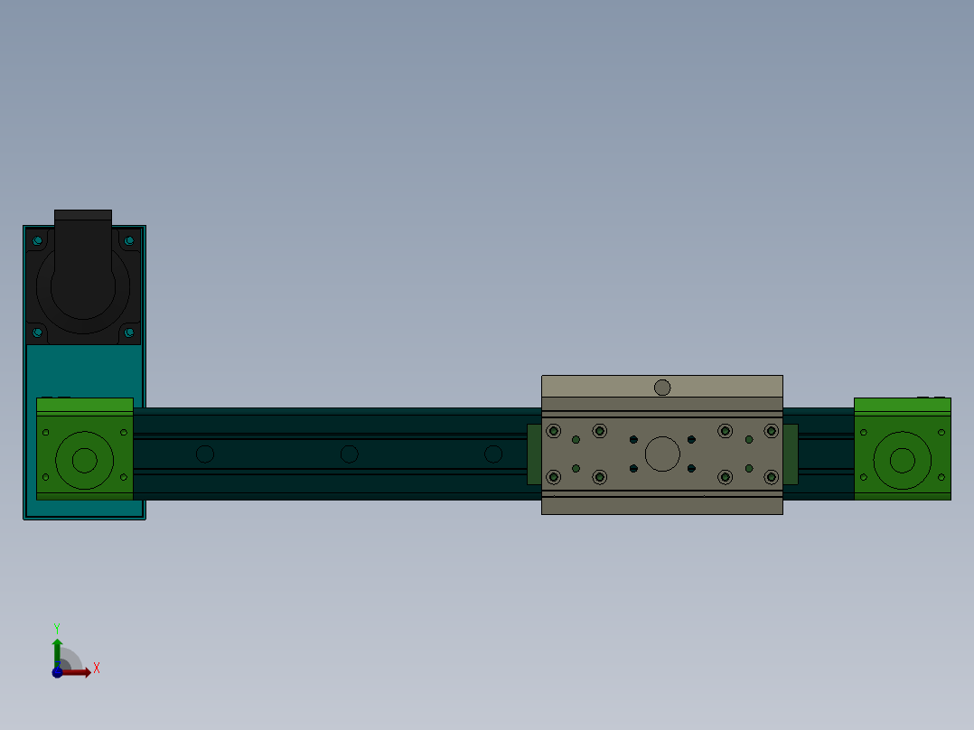 丝杆式模组DC64-TB-EG-P（100-6000mm）前视图