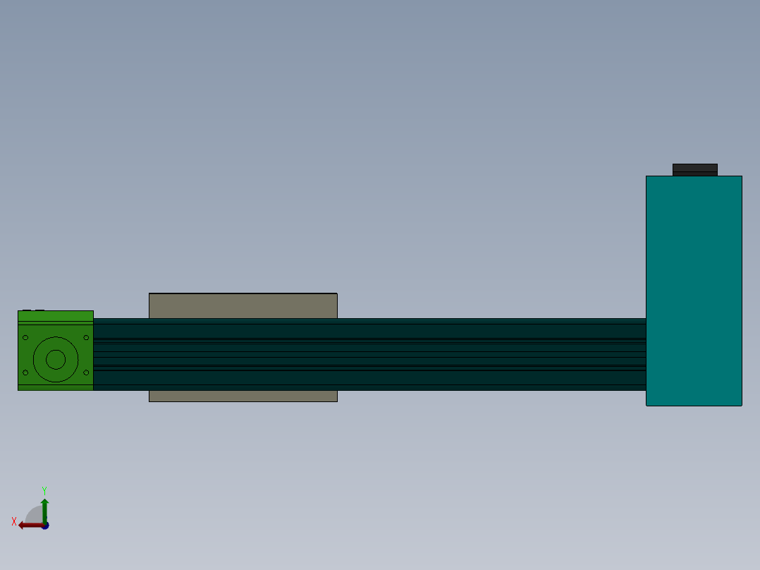 丝杆式模组DC64-TB-EG-P（100-6000mm）后视图