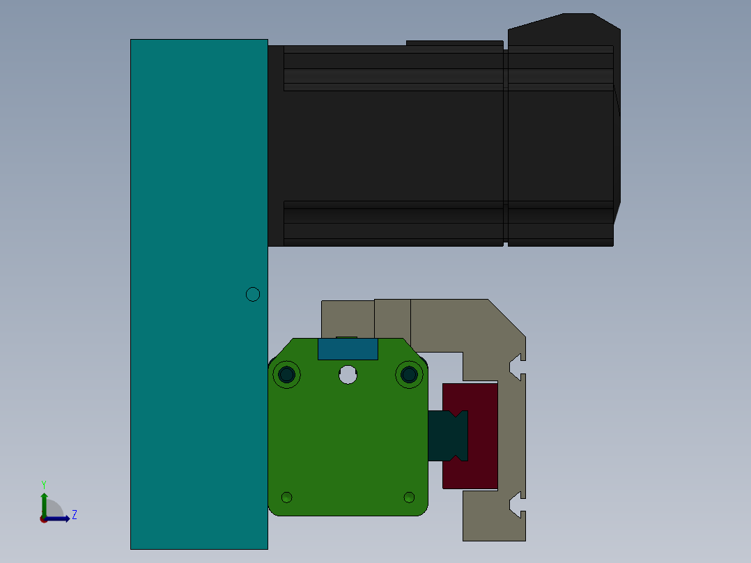 丝杆式模组DC64-TB-EG-P（100-6000mm）左视图