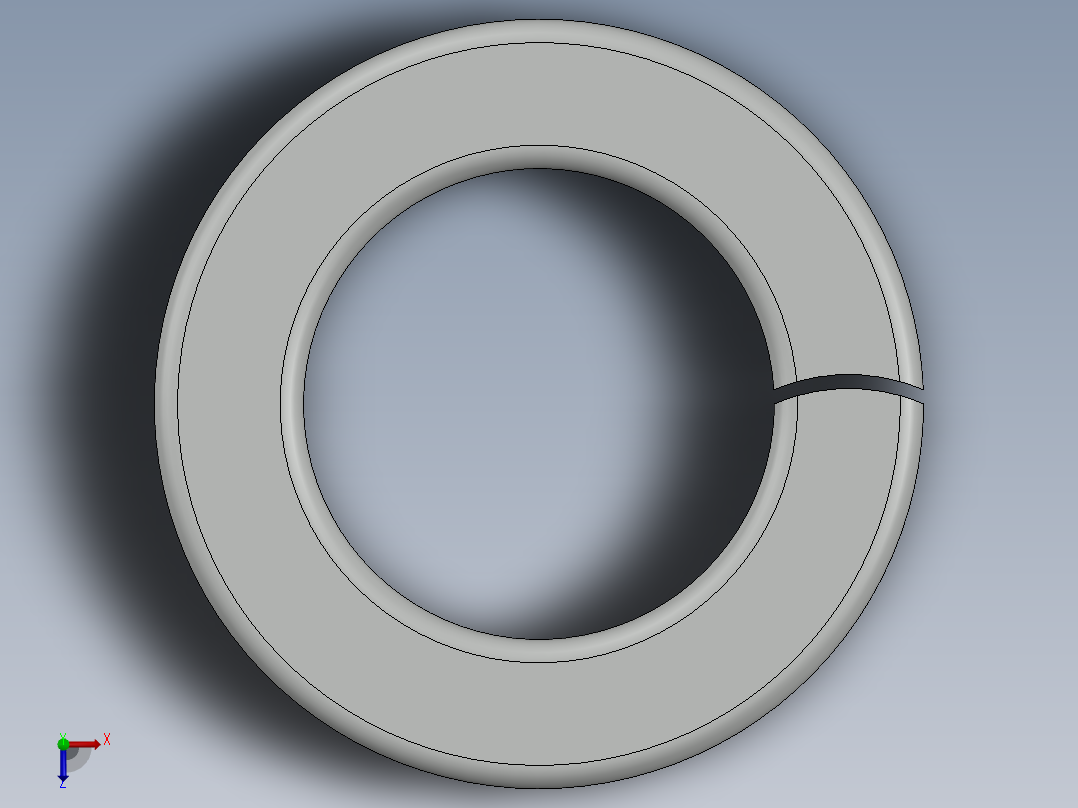 紧固件-1.000 Split Washer俯视图