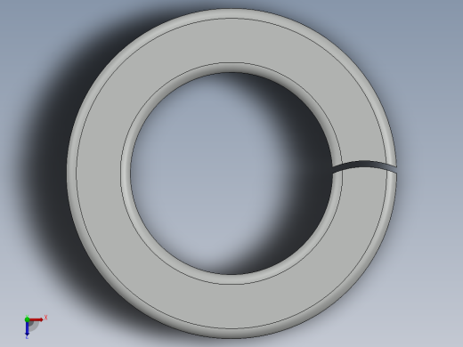 紧固件-1.000 Split Washer俯视缩略图