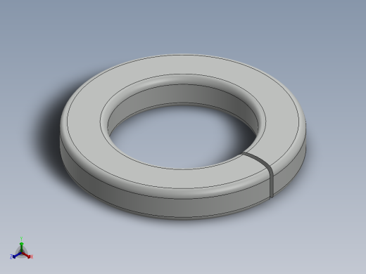 紧固件-1.000 Split Washer正等轴测缩略图