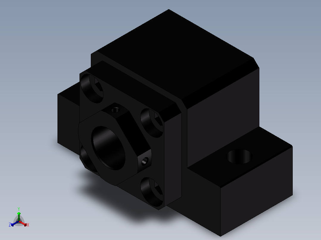 丝杆固定侧LEB21-20主视图