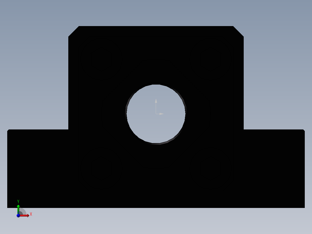 丝杆固定侧LEB21-20前视图