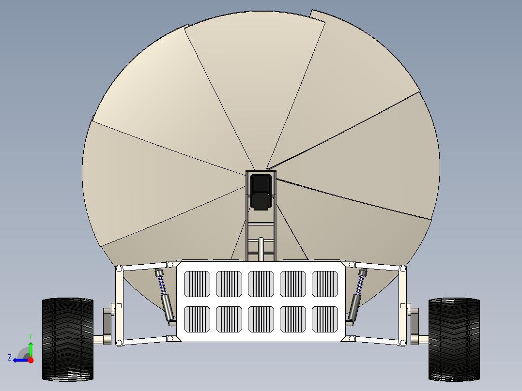 Lunar TORCH太阳能电动月球车右视图