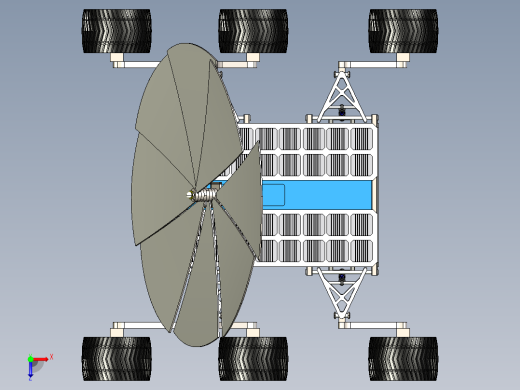 Lunar TORCH太阳能电动月球车俯视缩略图