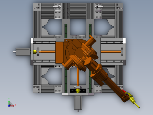 带有多轴移动底座的激光切割机械手1321074==100前视缩略图