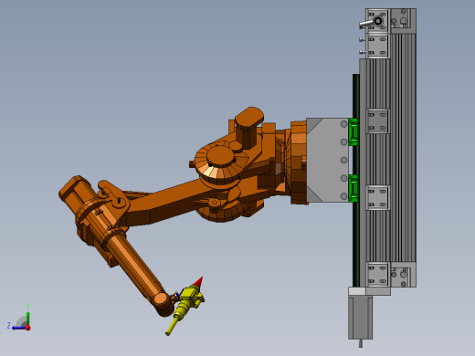 带有多轴移动底座的激光切割机械手1321074==100右视缩略图