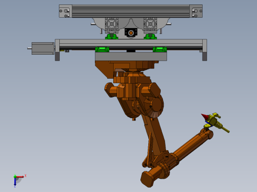 带有多轴移动底座的激光切割机械手1321074==100俯视缩略图