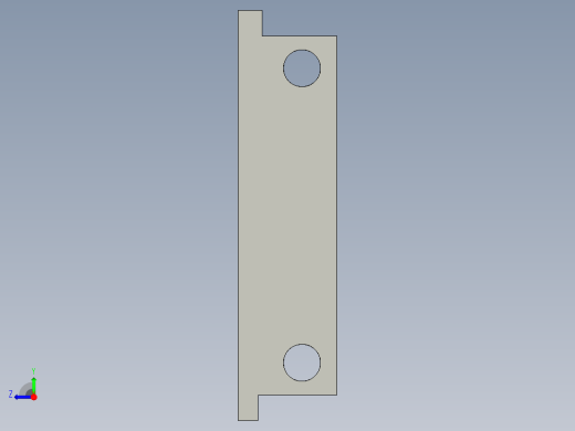 基恩士FS2-60G_bracket_kc图纸模型右视缩略图