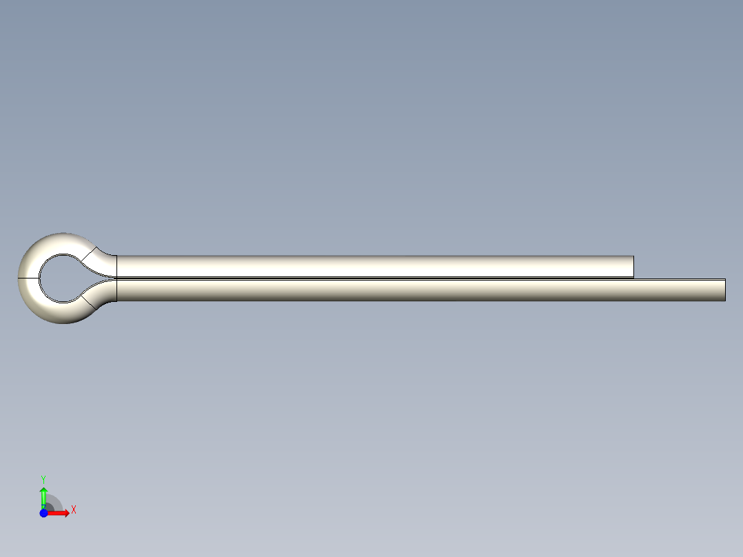 开口销0.6-20前视图