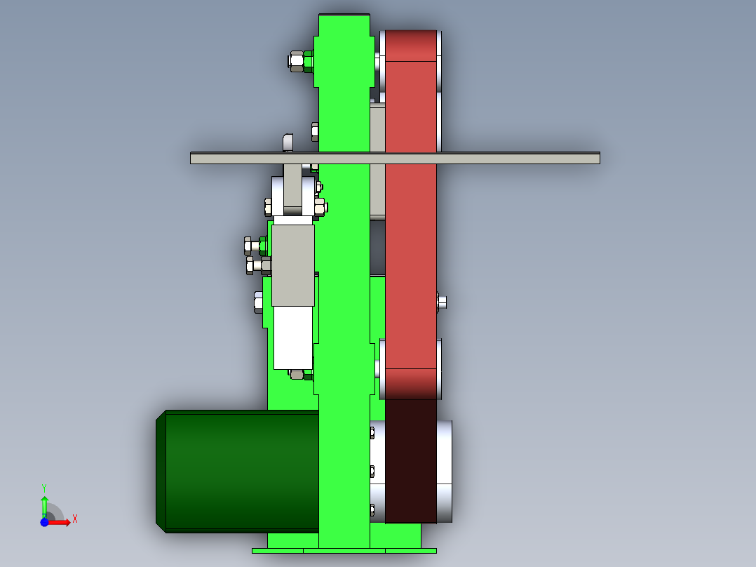 砂带磨床2x72前视图