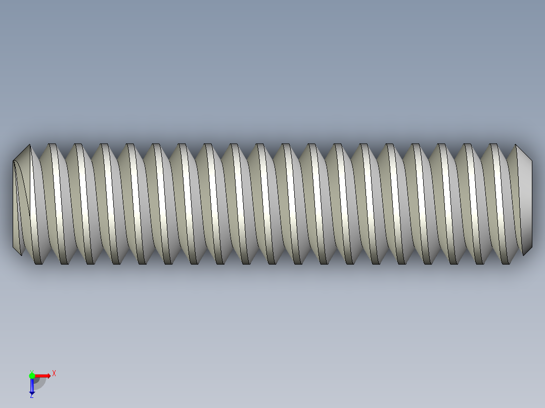 DIN 913-ISO 4026 固定螺钉-M1.4 L=6.STEP俯视图