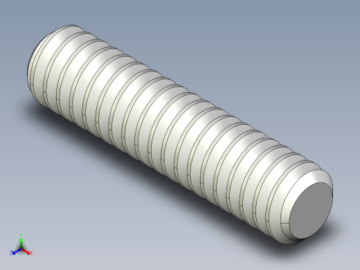 DIN 913-ISO 4026 固定螺钉-M1.4 L=6.STEP正等轴测缩略图