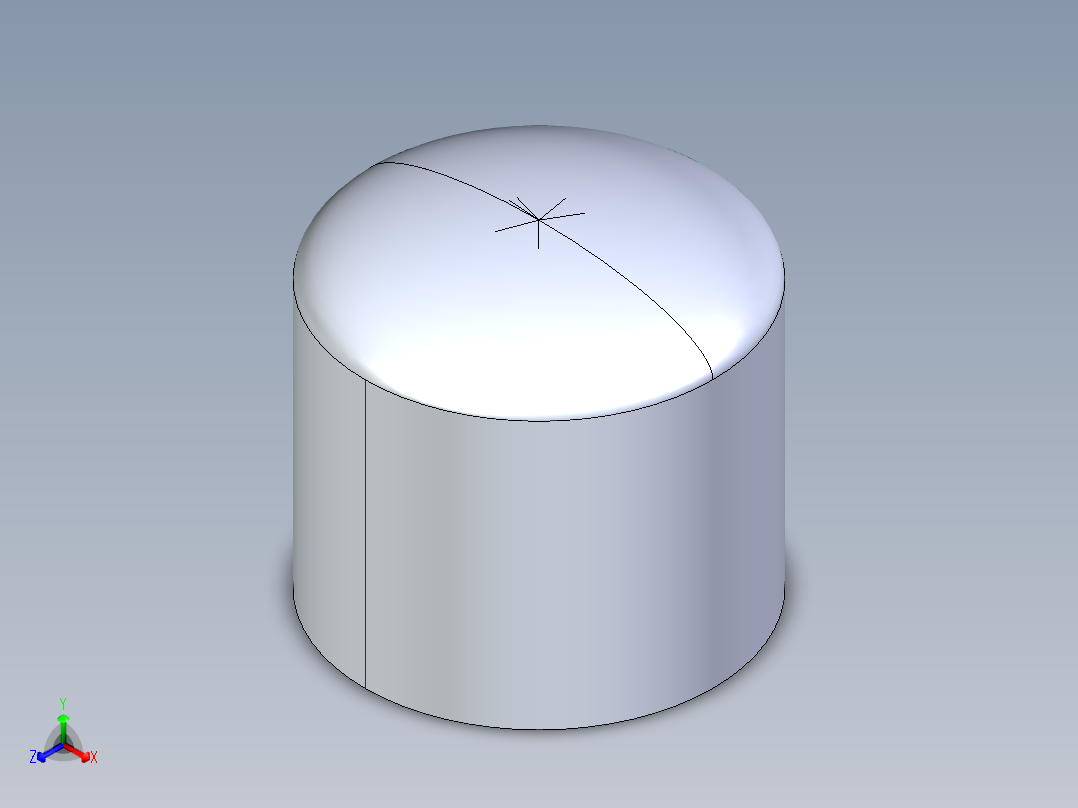 CPVC管件20-Sch80_Cap_FPT_9848-010 _1in主视图