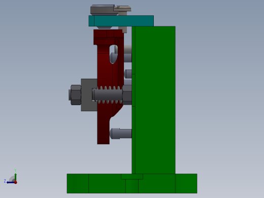 转速器盘加工工艺及钻2-φ9孔夹具设计【手动夹紧】【含三维SolidWorks】右视缩略图