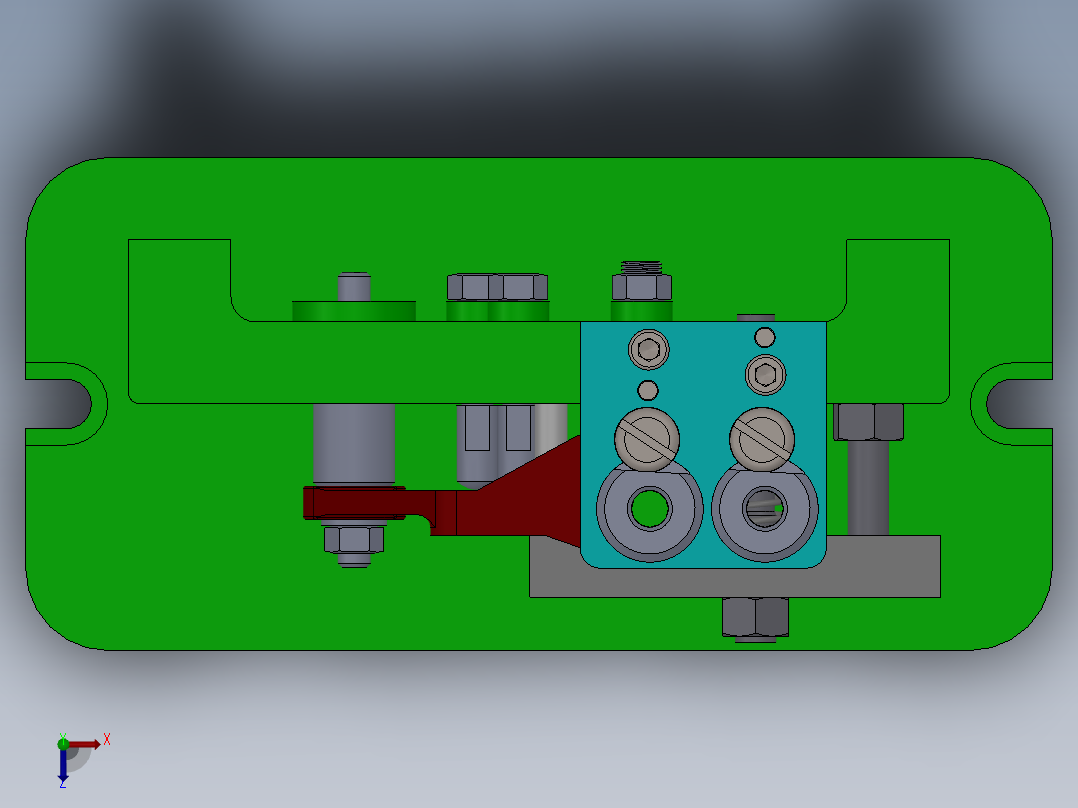 转速器盘加工工艺及钻2-φ9孔夹具设计【手动夹紧】【含三维SolidWorks】俯视图
