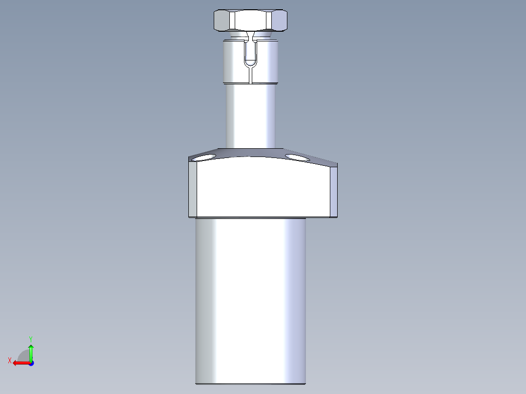 KOSMEKLHA0400-SL-Q15多系列多零件图纸模型后视图