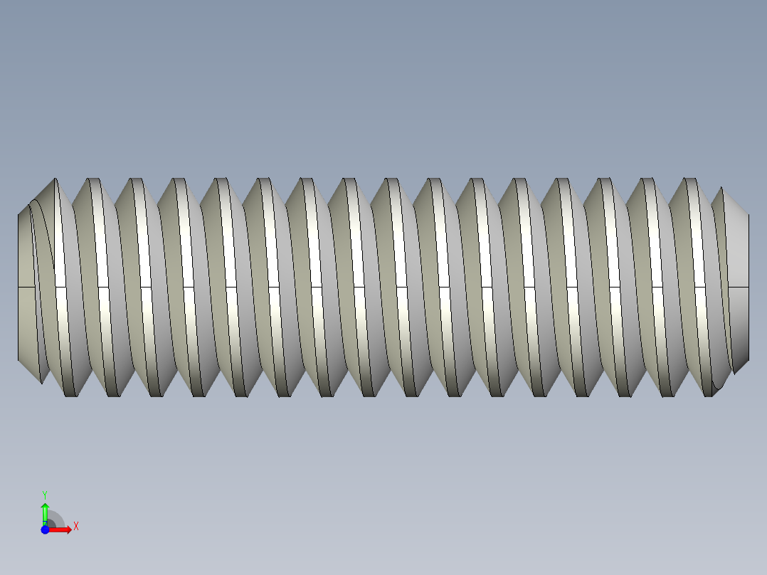 DIN 913-ISO 4026 固定螺钉-M1.8 L=6.STEP前视图
